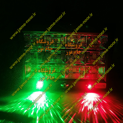 رقص نور فلاشری لیزری رنگی 12 وات ال ای دی LED